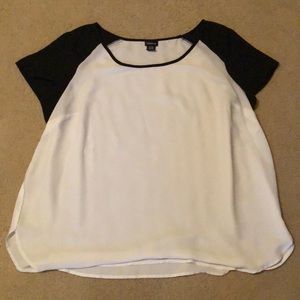 Black and white shirt